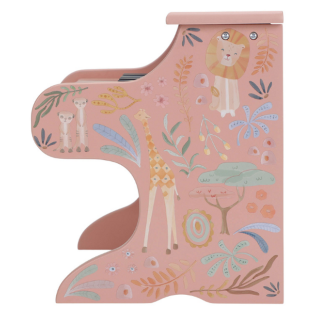Little Dutch Houten Piano Roze - Safari Friends