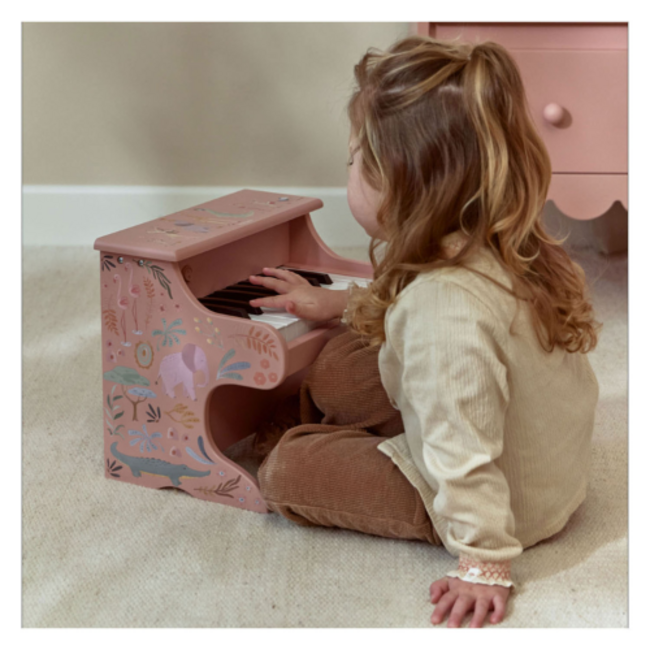 Little Dutch Houten Piano Roze - Safari Friends