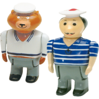 Aquaplay Waterbaan accessoires - Speelfiguren matroos en beer