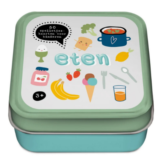 (UA) Spellen , kaartspellen - 50 spelletjeskaarten voor kinderen, Eten 3+