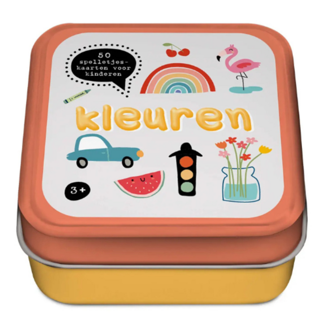 Spellen , kaartspellen - 50 spelletjeskaarten voor kinderen, Kleuren 3+