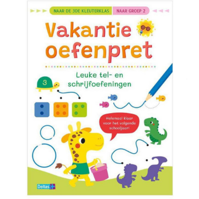 Deltas Vakantie oefenpret - Leuke tel- en schrijfoefeningen (Voor kleuters / groep 2)