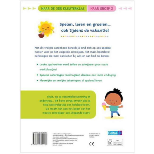 Deltas Vakantie oefenpret - Leuke tel- en schrijfoefeningen (Voor kleuters / groep 2)