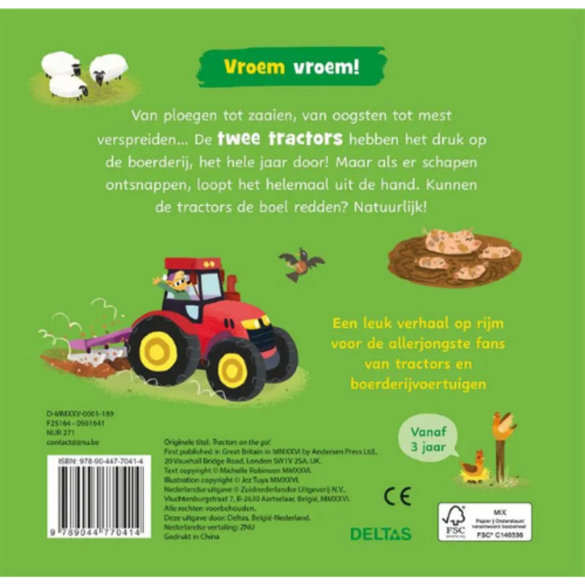 Deltas Vroem vroem - Aan het werk! Een boek vol stoere tractors