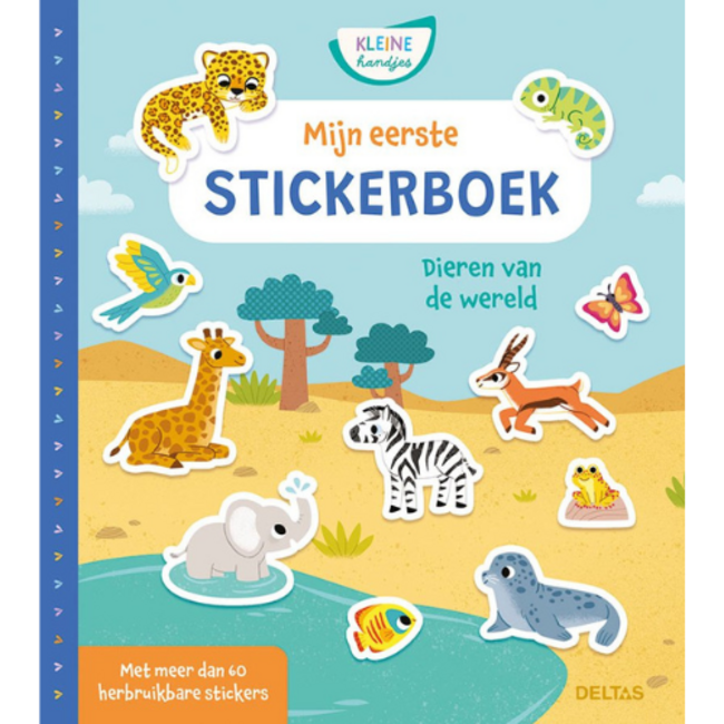 Deltas Mijn eerste stickerboek Kleine Handjes - Dieren van de wereld