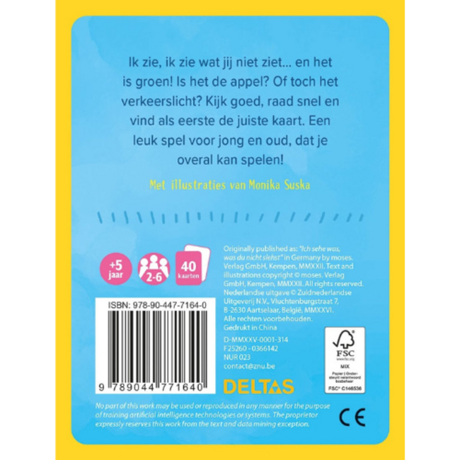 Deltas Ik zie, ik zie wat jij niet ziet!- Raadspel met kaarten