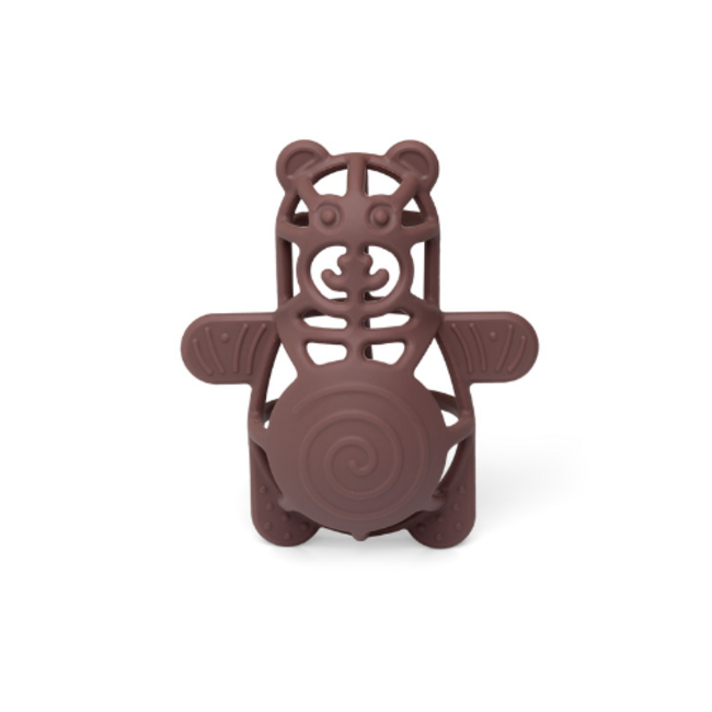 Babyspeelgoed - Siliconen bijtfiguur Beer bruin