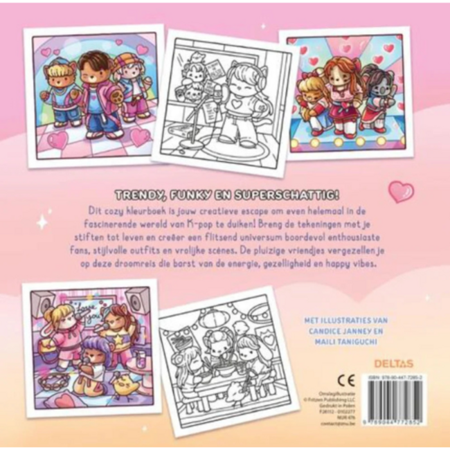 Deltas Cozy K-Pop - Comfy kleurboek Jade Summer
