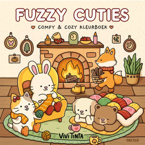 Deltas Fuzzy Cuties Cute &amp; Comfy kleurboek Vivi Tinta