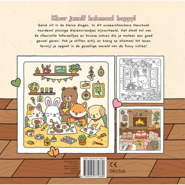 Deltas Fuzzy Cuties Cute & Comfy kleurboek Vivi Tinta