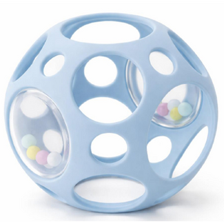 Little L – Sensorische bal Rammelaar – Blauw