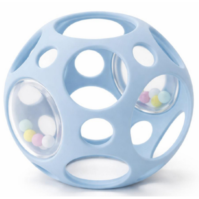 Little L – Sensorische bal Rammelaar – Blauw