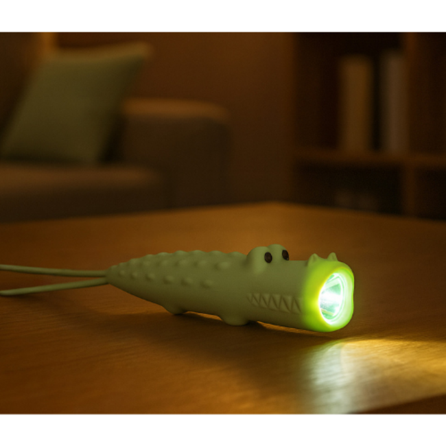 Little L – Siliconen zaklamp Krokodil