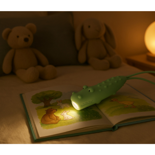 Little L – Siliconen zaklamp Krokodil