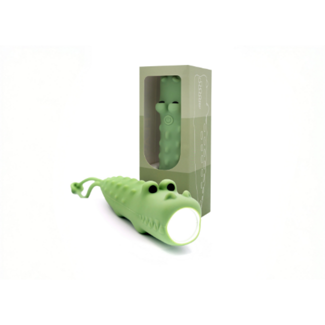 Little L – Siliconen zaklamp Krokodil