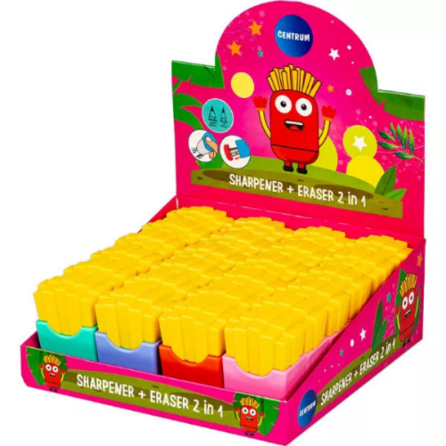 puntenslijper met gum, patat