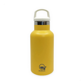 Smikkels RVS Thermos drinkfles 350ml - Geel