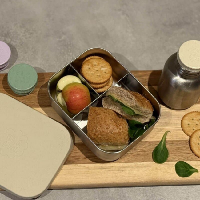 Blafre Lunchbox RVS stainless steel - beige