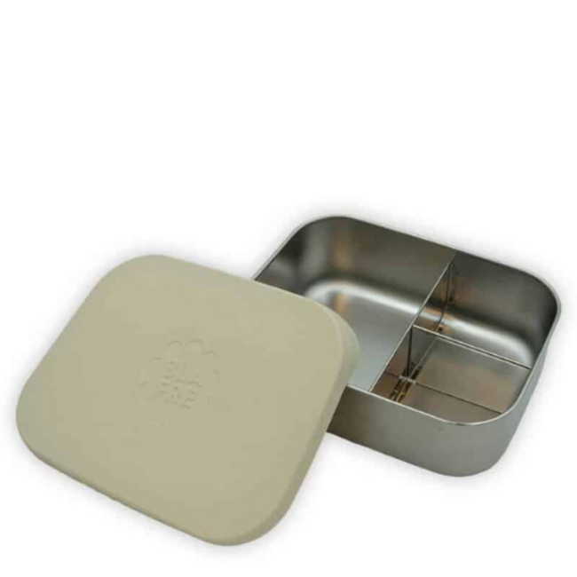 Blafre Lunchbox RVS stainless steel - beige