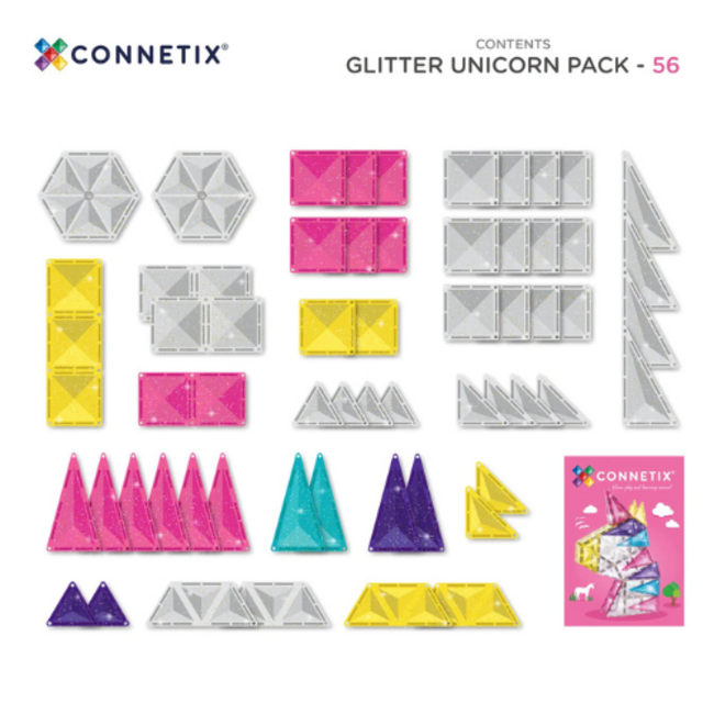 Connetix Glitter Unicron (56 stuks)