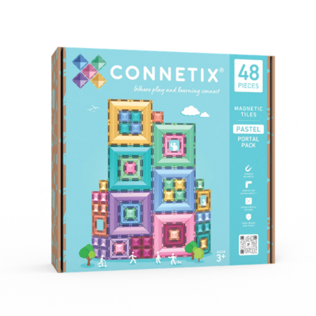Connetix Pastel Portal Pack (48 stuks)