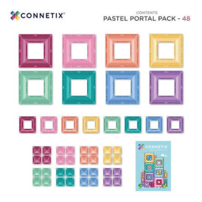 Connetix Pastel Portal Pack (48 stuks)
