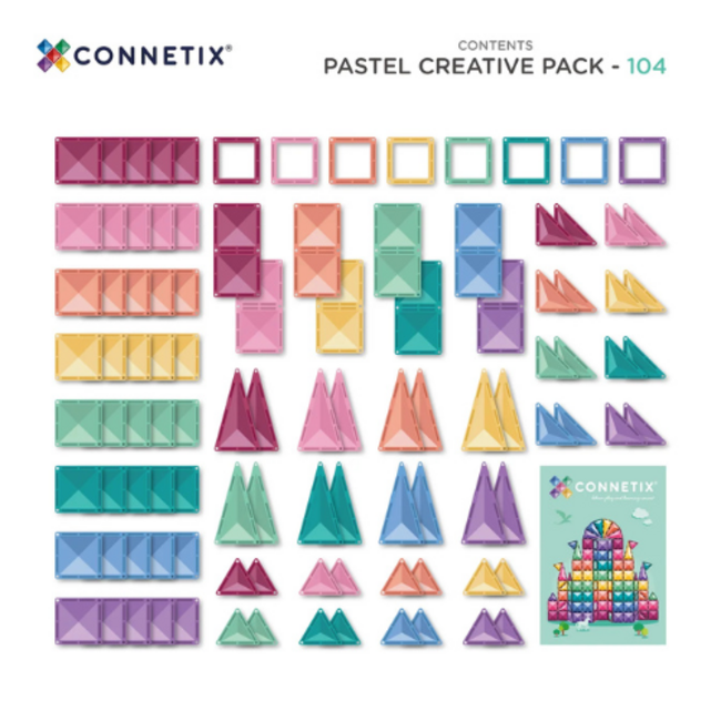 Connetix Pastel Creative Pack 104 pc