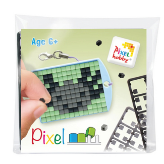 Pixelhobby Medaillion startset - Axolotl - grijs