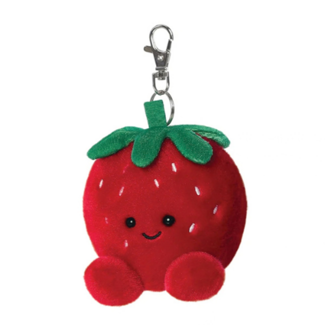 Aurora Palm Pals Sleutelhanger - Aardbei, 10cm