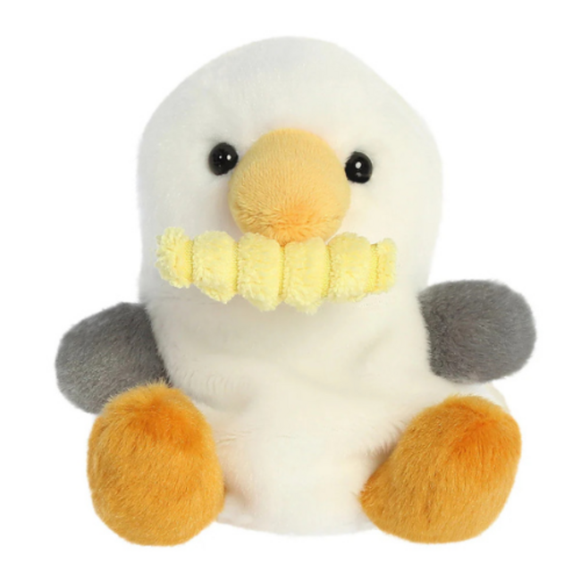 Aurora Palm Pals meeuw met frietje 13 cm
