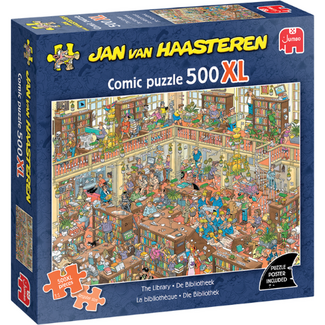 Jumbo Jan van Haasteren 500XL puzzel - De Bibliotheek (500 stukken)