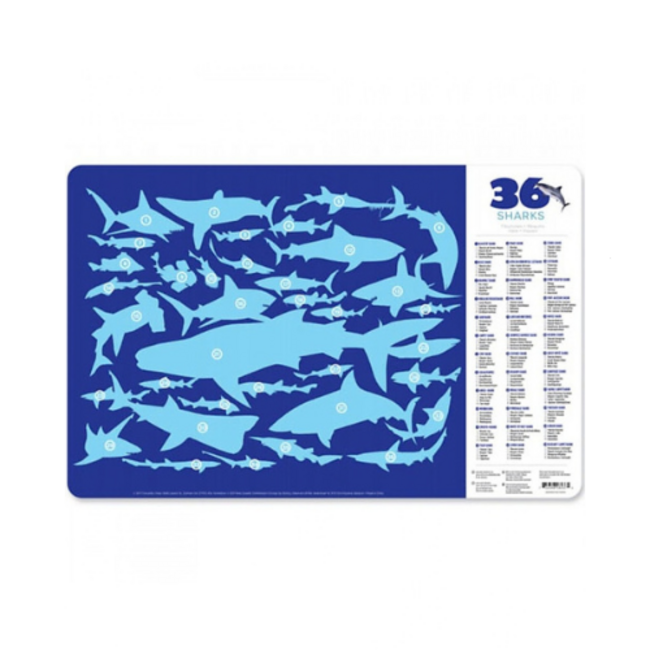 Crocodile Creek 36-puzzel Blauw/Haaien (100st)