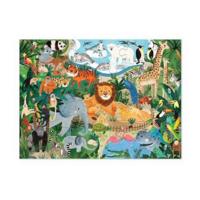 Crocodile Creek 24 Pc Puzzle dierentuin