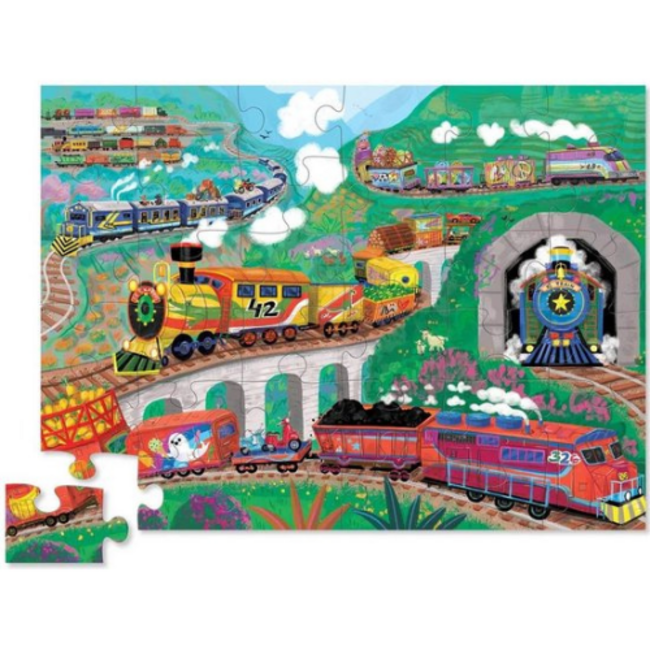 Crocodile Creek 36-delige Shaped Box Puzzel - Alles aan boord