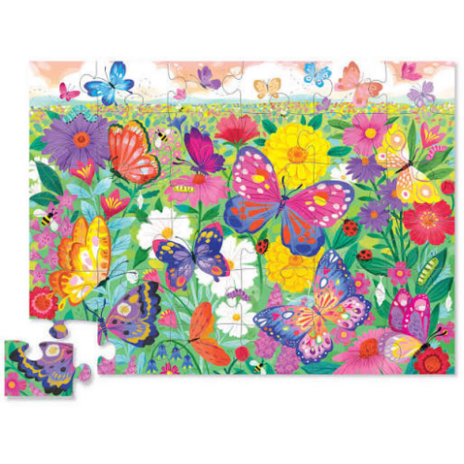 Crocodile Creek 36-delige Shaped Box Puzzel - Vlindertuin