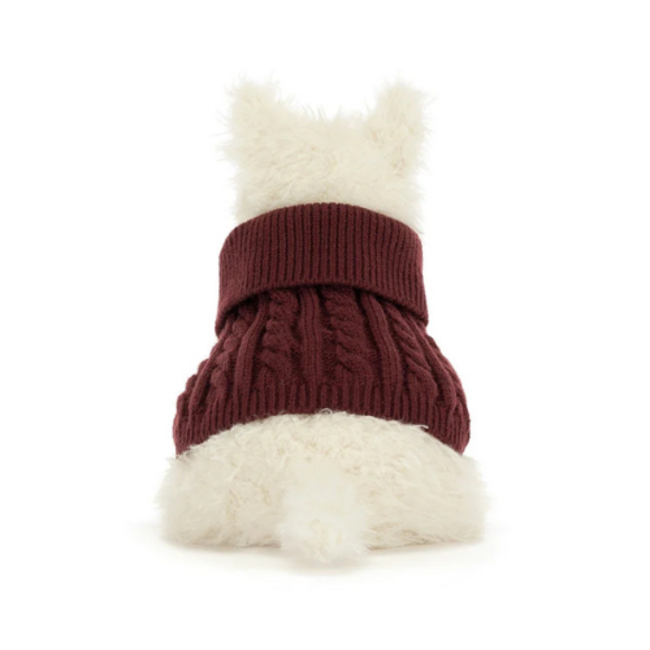 Jellycat Jellycat knuffels, Munro Scottie Dog Winter Jumper Outfit