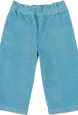 MALVI & CO MALVI & CO blauwe wijde culotte broek ribfluweel