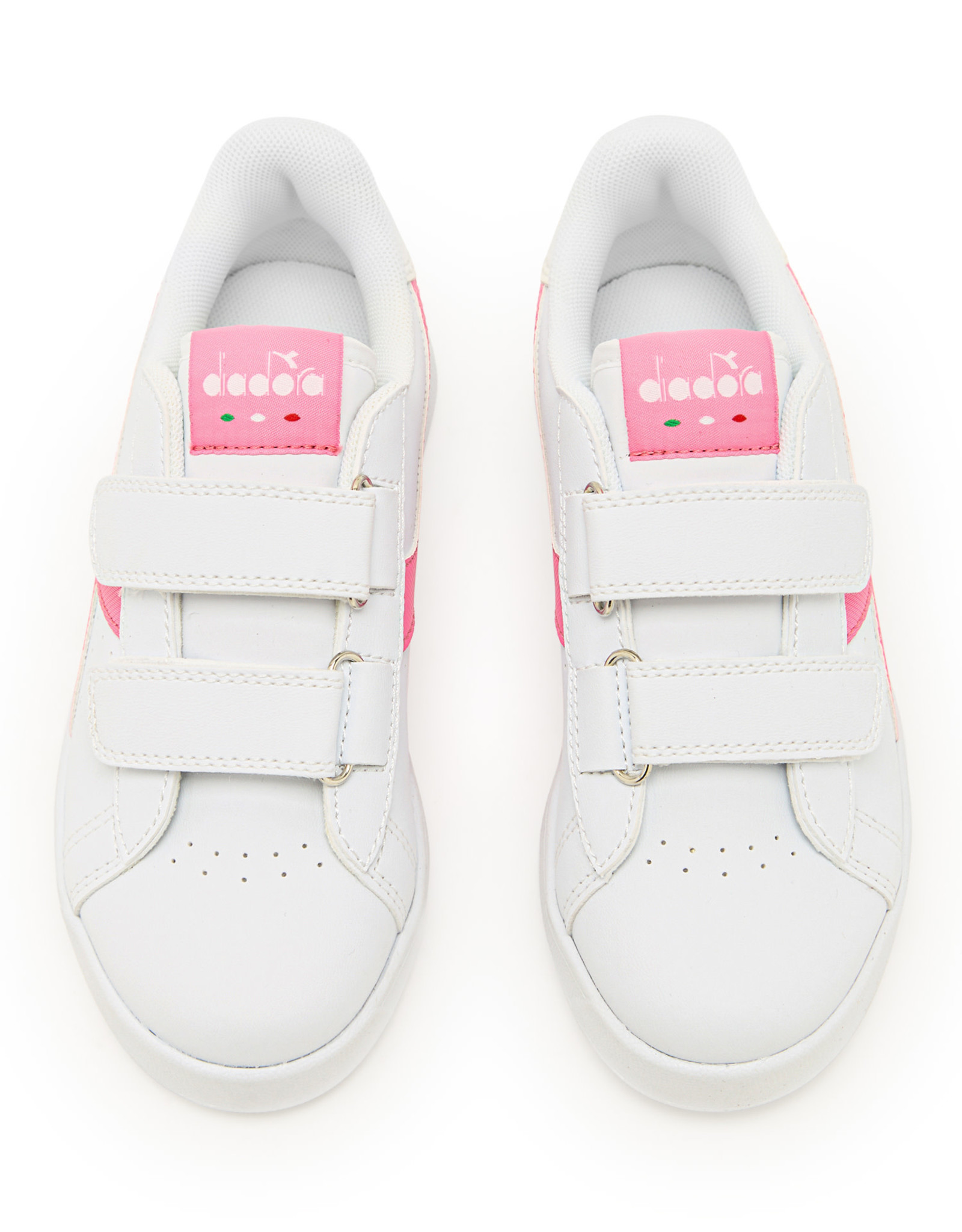 DIADORA DIADORA Sneaker wit/roze plakkers