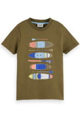 SCOTCH & SODA SCOTCH & SODA T-shirt kaki surf