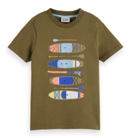 SCOTCH & SODA SCOTCH & SODA T-shirt kaki surf