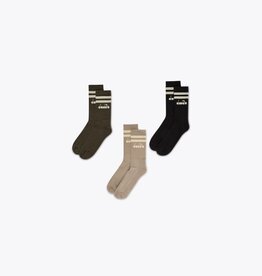 DIADORA DIADORA 3 pack socks rainy day/black/military