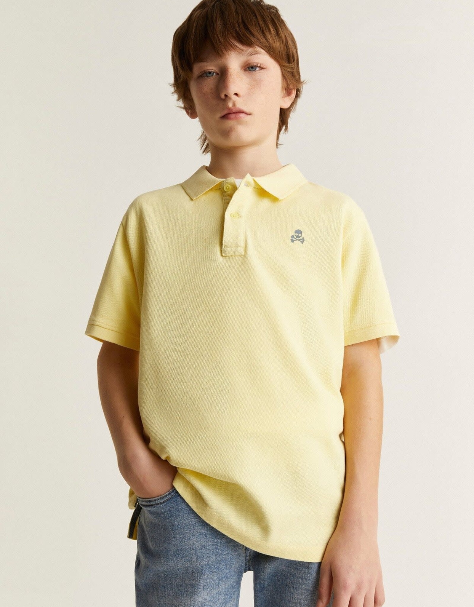 SCALPERS SCALPERS Basic polo yellow