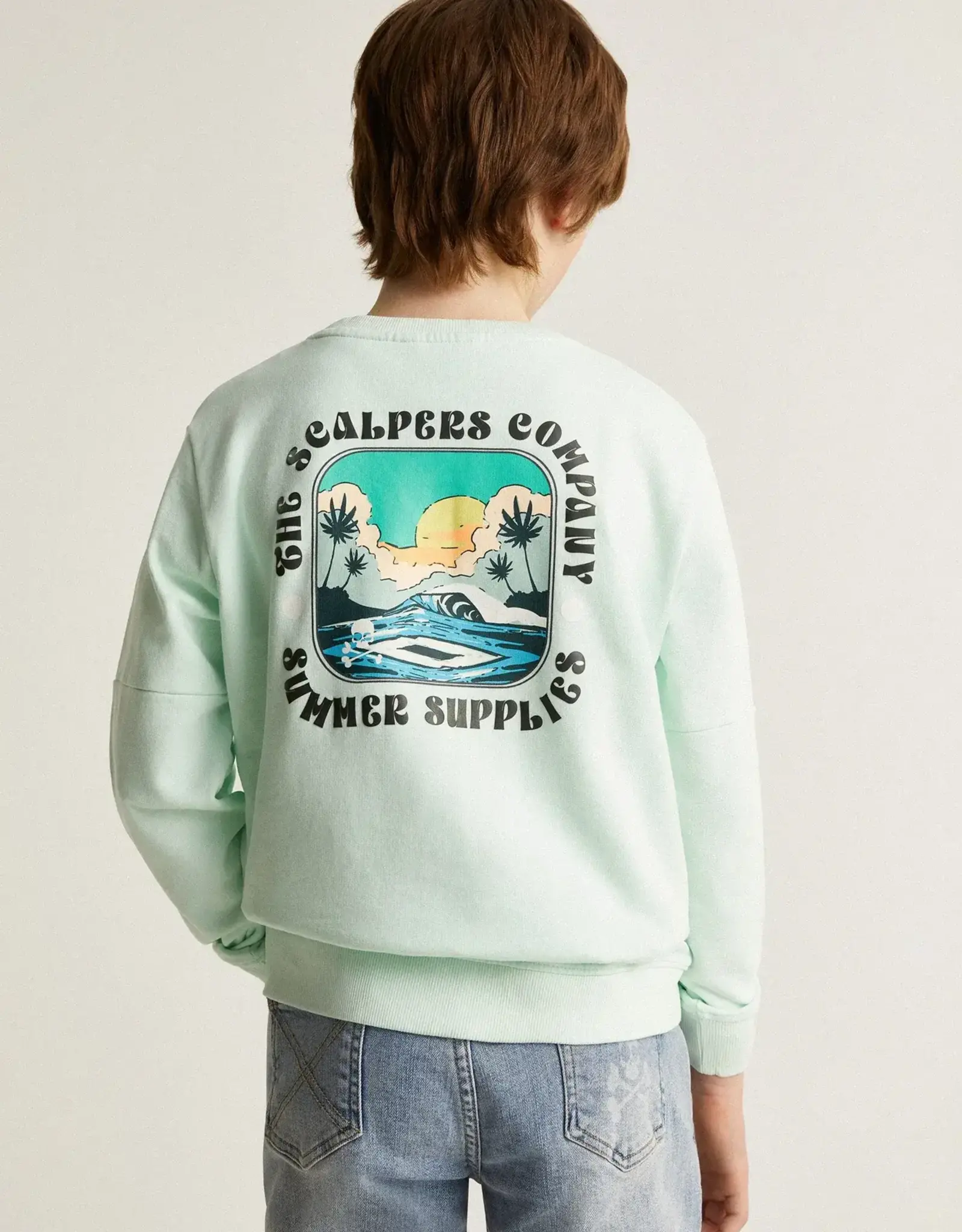 SCALPERS SCALPERS Company sweater light water