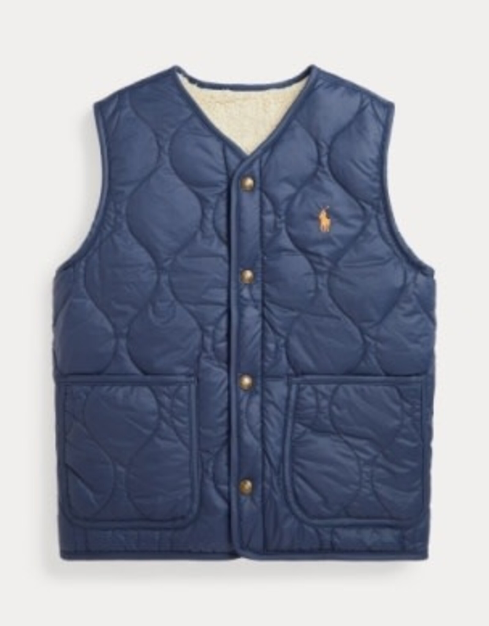 RALPH LAUREN RALPH LAUREN Bodywarmer omkeerbaar blauw/pels