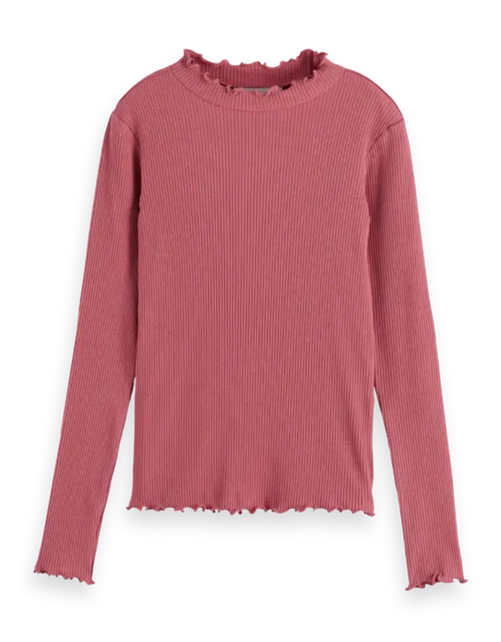 SCOTCH & SODA SCOTCH & SODA Long-sleeved ribbed reunion rose