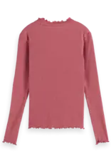 SCOTCH & SODA SCOTCH & SODA Long-sleeved ribbed reunion rose