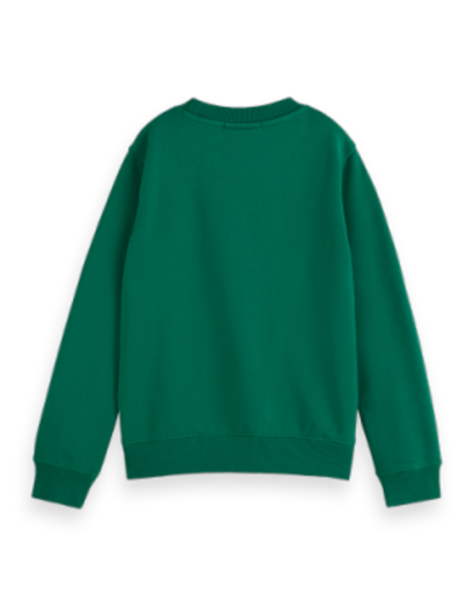 SCOTCH & SODA SCOTCH & SODA Regular fit crewneck with chest bright green