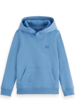 SCOTCH & SODA SCOTCH & SODA Regular-fit logo badge hoodie lake blue