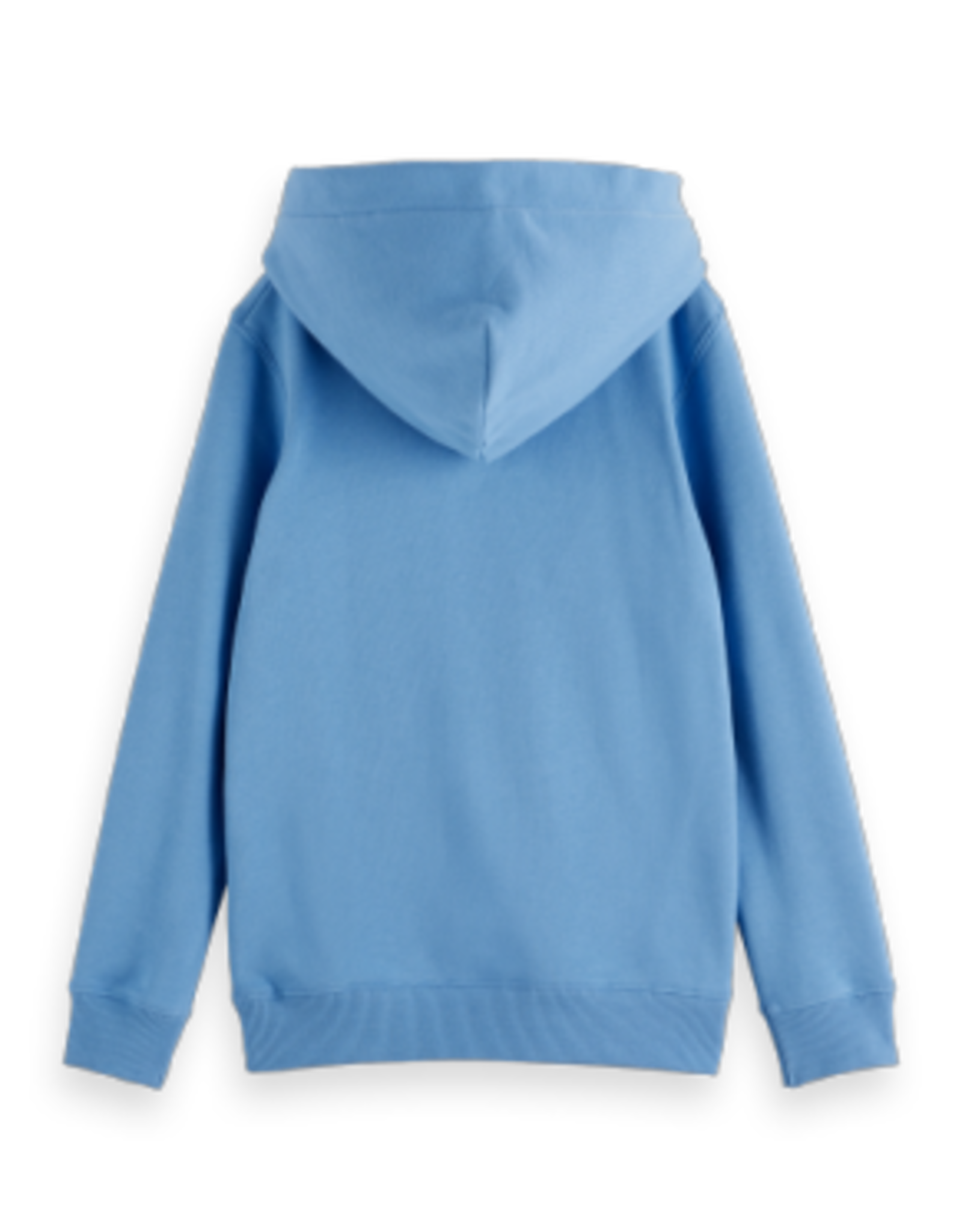 SCOTCH & SODA SCOTCH & SODA Regular-fit logo badge hoodie lake blue