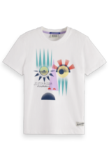 SCOTCH & SODA SCOTCH & SODA Relaxed-fit artwork t-shirt white